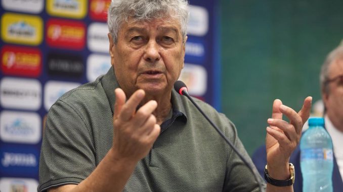 Bucharest, Romania. 6th Aug, 2024: Mircea Lucescu, the new coach of the Romanian National Football Team, is presented during a press conference by the Romanian Football Federation. Credit: Lucian Alecu/Alamy Live News